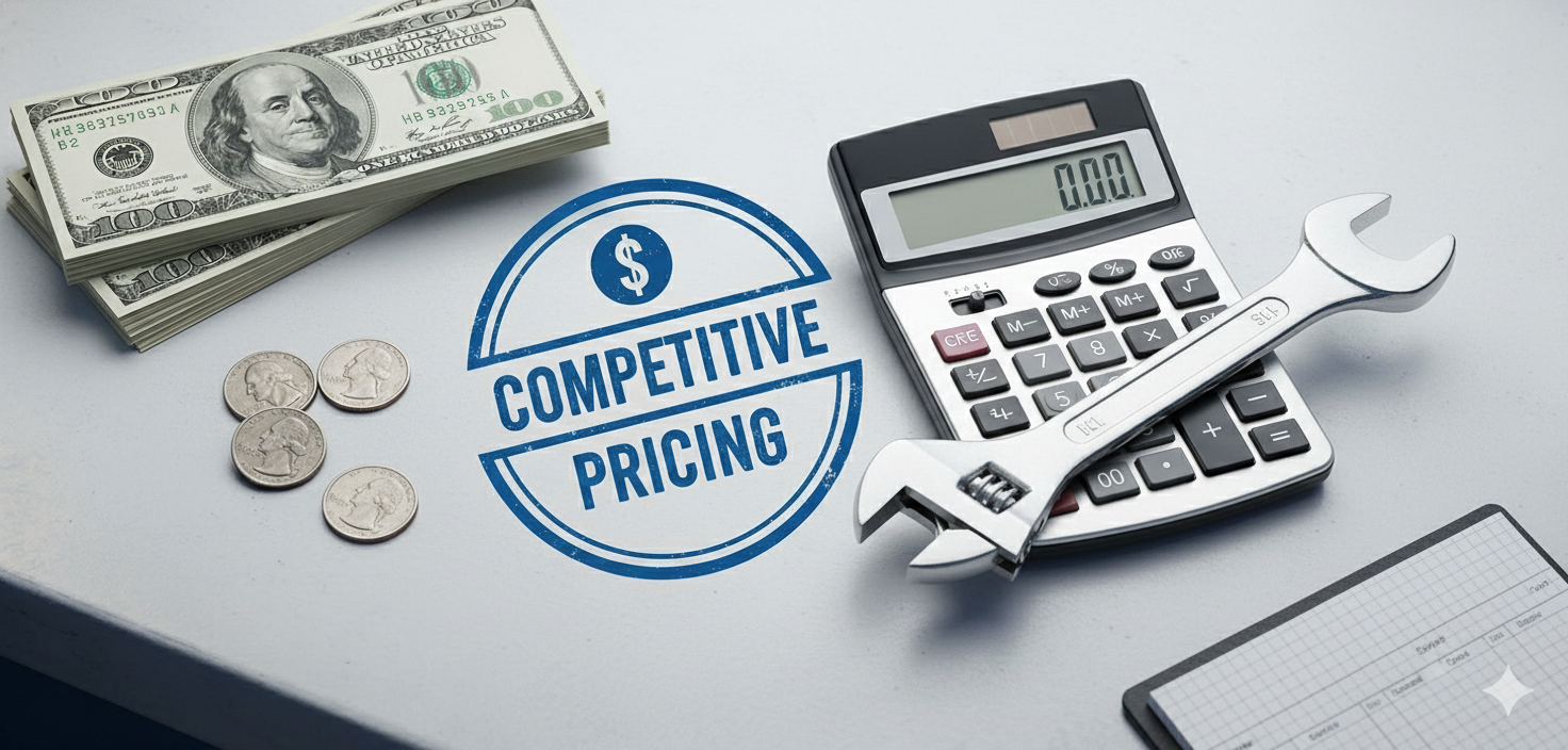 Competitive pricing - transparent and fair costs
